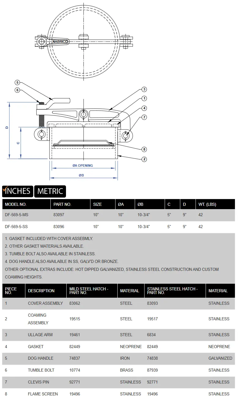 DF-112 product specifications