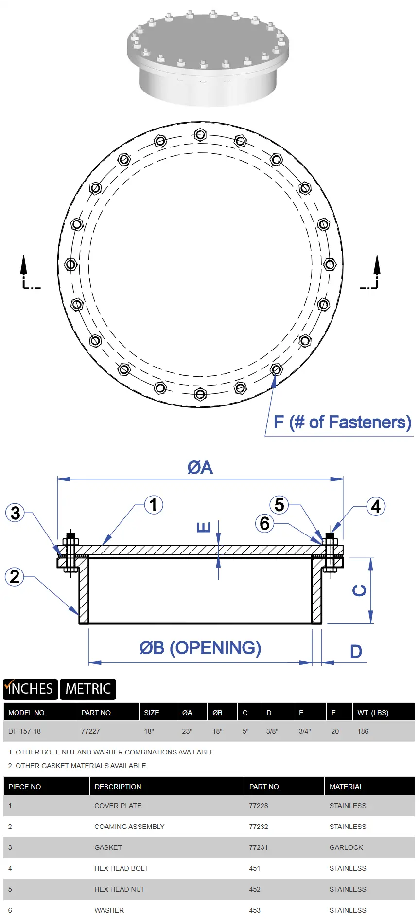 DF-167 product specifications