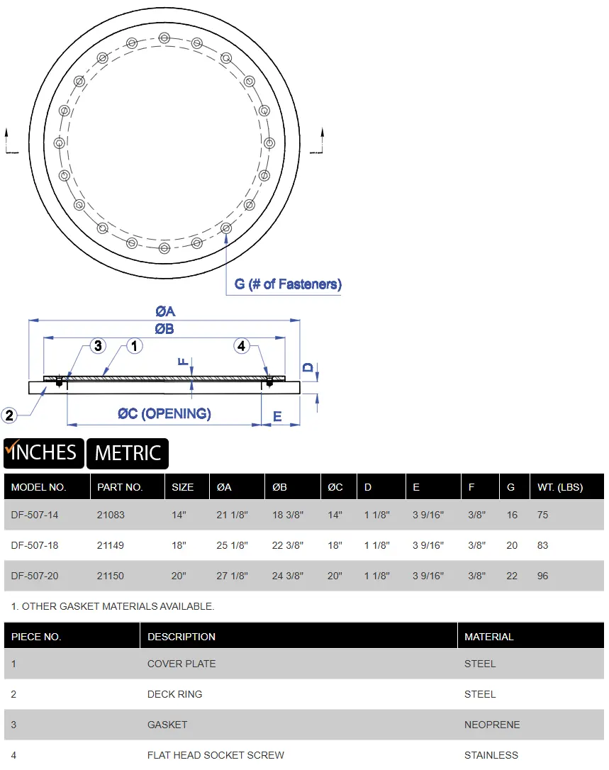 DF-507 product specifications