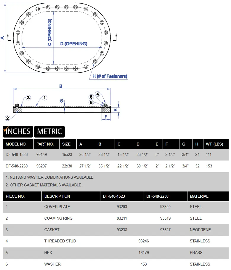 DF-548 product specifications
