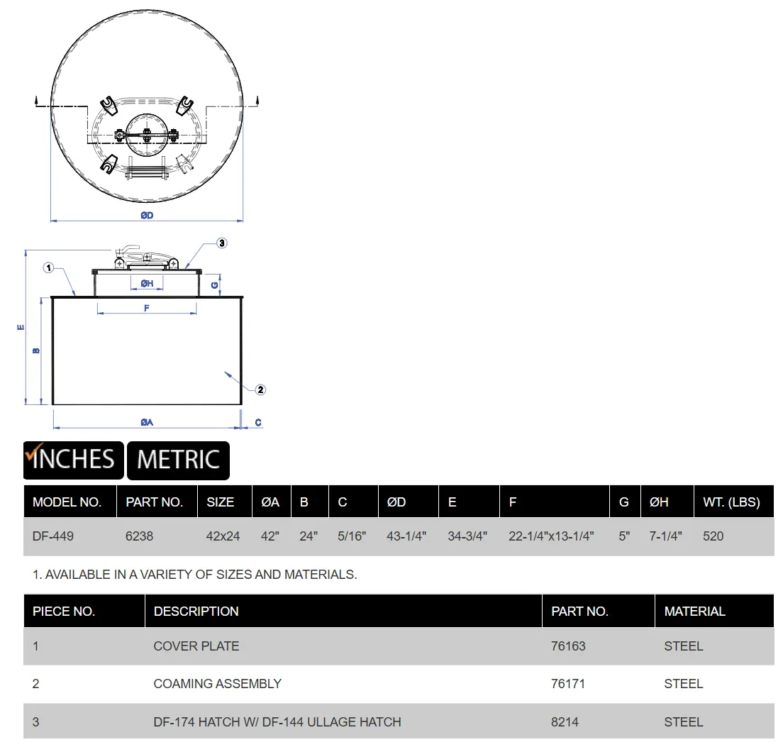 DF-449 Expansion Trunk product specifications