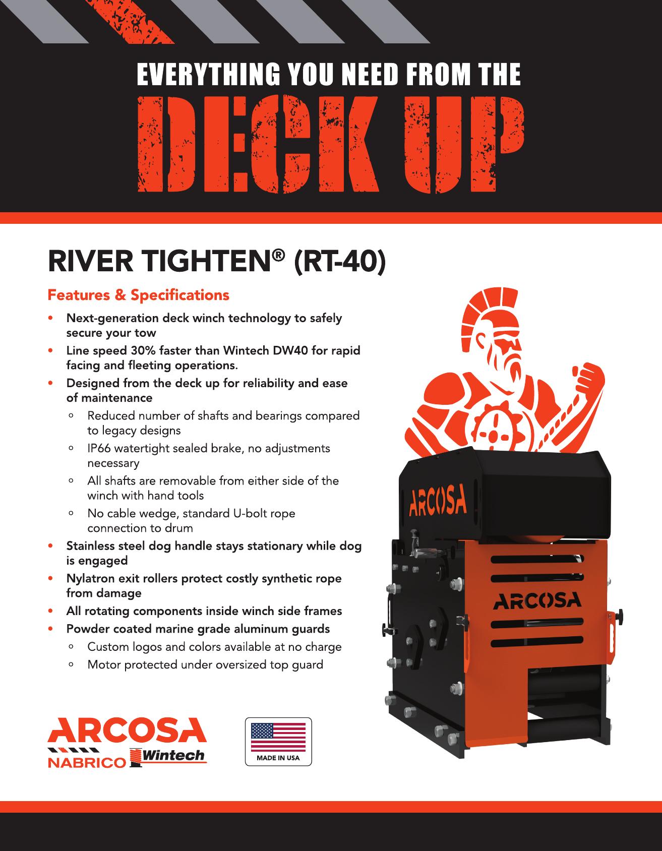 RIVER TIGHTENÂ® (RT-40) product specifications